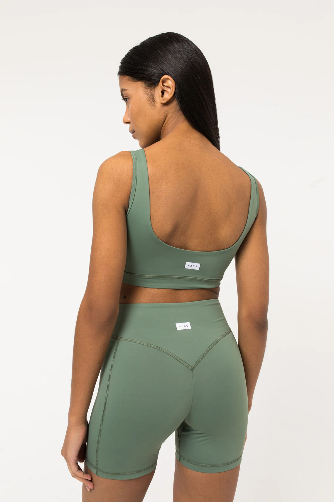 Essential Biker Shorts Khaki - Image 6