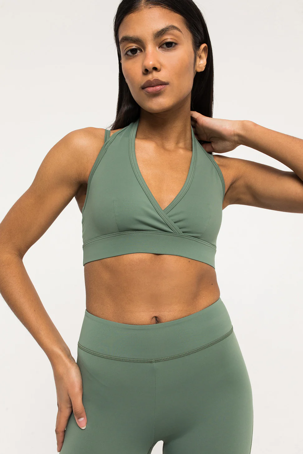 Essential Leggings Khaki - Image 3